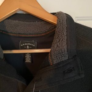 G.H Bass Charcoal Grey Sweater Large NWT